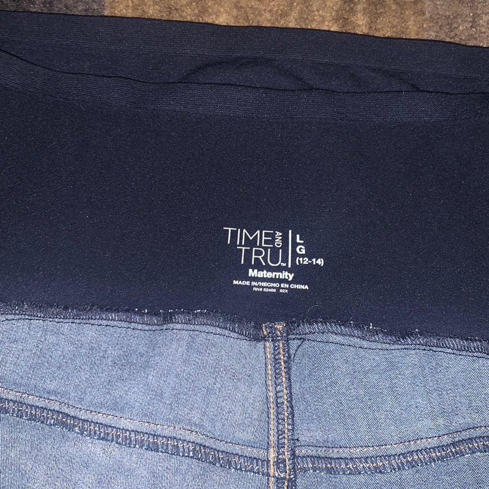 Time and Tru size Large maternity jeans